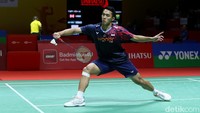 Jojo bertanding melawan Su Li-yang di Istora Senayan, Rabu (22/1/2025).