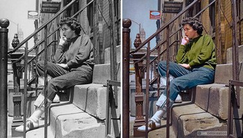 Gadis berpose, 1955. Foto: Boredpanda/Sebastien De Oliveira