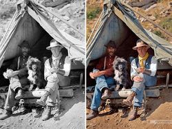 Ketika Foto Vintage Bersejarah Jadi Berwarna