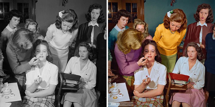 ketika Foto Vintage Bersejarah Diberi Warna