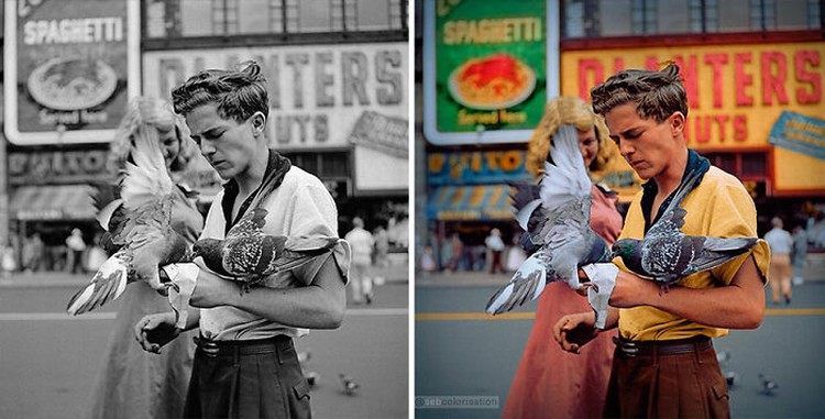ketika Foto Vintage Bersejarah Diberi Warna