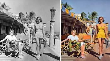 Majalah Life tahun 1940 Ledakan Musim Dingin di Miami & Pantai Miami. (Foto: Boredpanda/Sebastien De Oliveira)