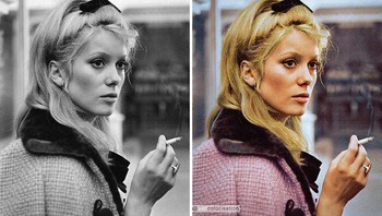 Catherine Deneuve, 1964. Foto: Boredpanda/Sebastien De Oliveira