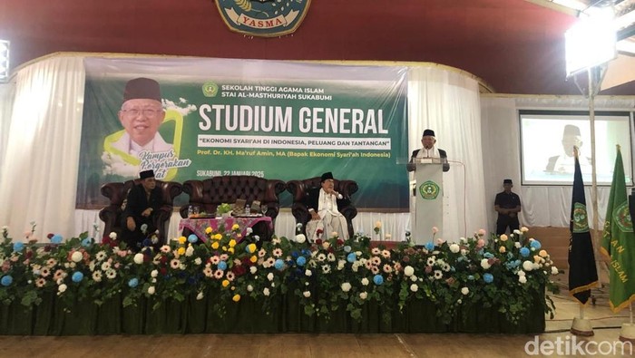 Maruf Amin saat jadi pembicara.