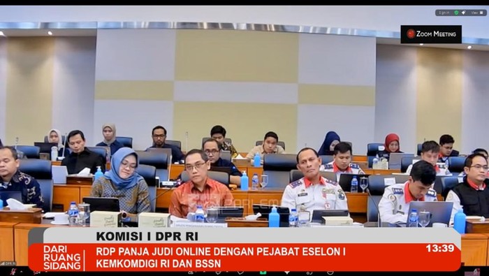 RDP Panja Judi Online Komdigi dengan Komisi I DPR RI