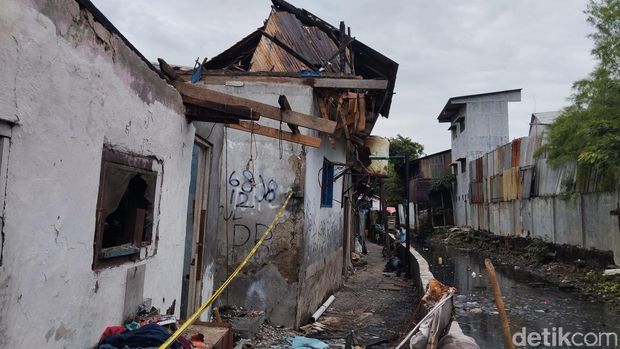 Rumah di Sawah Besar, Jakbus habis terbakar. (Maulana/detikcom)