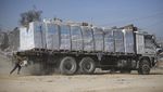 Truk Bantuan Kemanusiaan Masuk Gaza, Langsung Diserbu Warga
