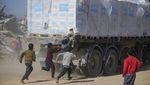 Truk Bantuan Kemanusiaan Masuk Gaza, Langsung Diserbu Warga