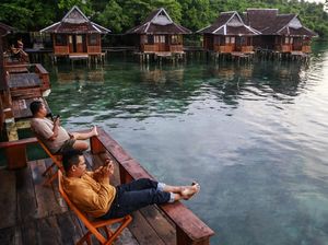 Potret Wisata Tanjung Rappa Pelangi di Halmahera Barat