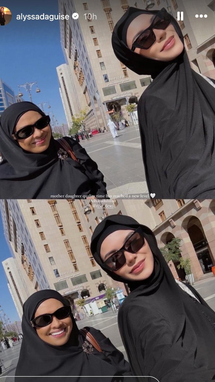 Alyssa Daguise jalankan umrah