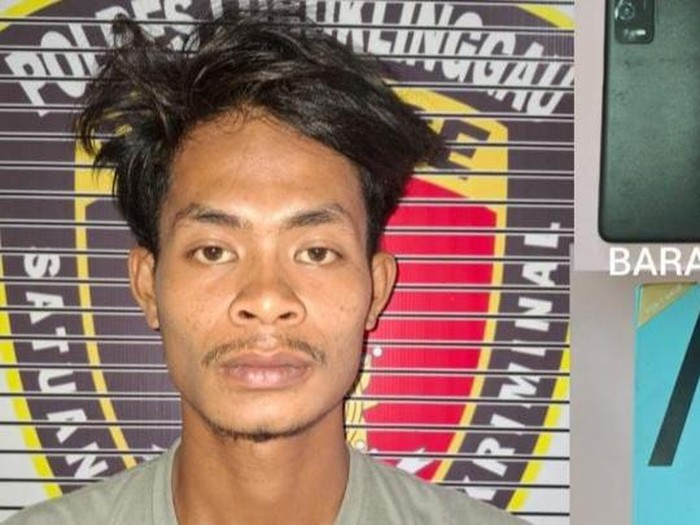 Setelah buron selama lima hari, Caca Juniansyah (21) menyerahkan diri ke polisi. Ia diburu polisi karena menjambret handphone (HP) milik Riska Aprillia (19).