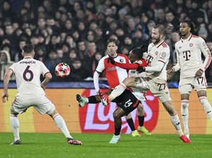 Hasil Babak Pertama Liga Champions: Milan Unggul, Bayern Tertinggal