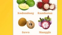 Di bulan Januari ada empat buah yang sedang musim seperti kedondong, rambutan, sawo hingga manggis. Foto: Instagram @gen2bsa