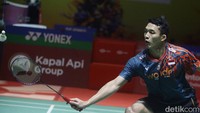 Jonatan comeback dari ketinggalan jauh di gim kedua sebelum menyingkirkan Su Li-yang.  