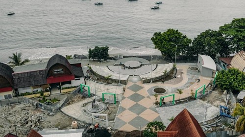 Kondisi Pasar Seni Senggigi di Kecamatan Batulayar, Lombok Barat, NTB. (Foto: Dispar NTB)