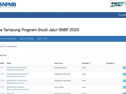 Cek Daya Tampung SNBP 2025 di https://snpmb.bppp.kemdikbud.go.id/snbp/daftar-ptn-snbp