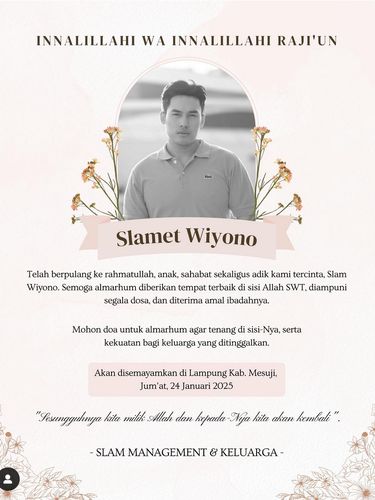 Makeup Artist Slam Wiyono Meninggal Dunia