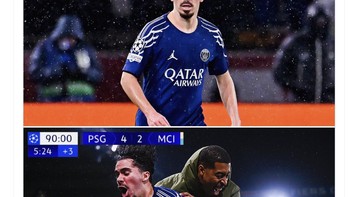 Akun PSG di X pun mengumumkan kemenangan mereka dengan bersemangat. Foto: X.com