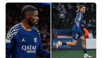 Sempat unggul 2-0, PSG berhasil mengejar hingga menaklukkan City 4-2. Foto: X.com