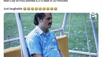 Belakangan ini Manchester City juga kerap disalip di menit-menit akhir pertandingan. Foto: X.com