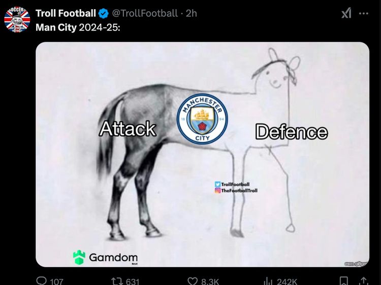 Meme Kocak Man City Kalah di Derby Minyak Lawan PSG