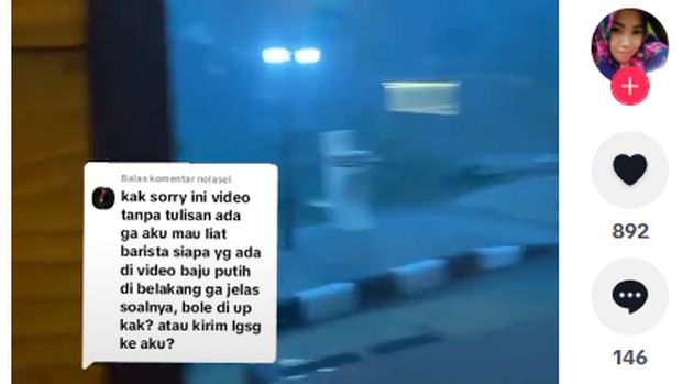 Penampakan cuaca di luar kafe Allo sesaat sebelum terdampak longsor Petungkriyono, Pekalongan, Kamis (23/1/2025).