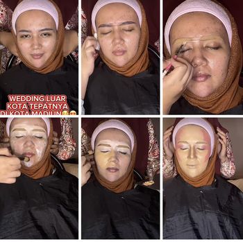 Riasan makeup anak dari wakil ketua DPRD kota Madiun, hasilnya bikin pangling. Unggahan tentang riasan makeup pengantin tersebut langsung viral.