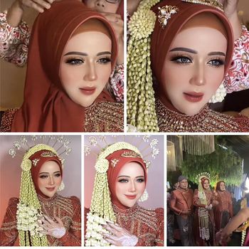 Riasan makeup anak dari wakil ketua DPRD kota Madiun, hasilnya bikin pangling. Unggahan tentang riasan makeup pengantin tersebut langsung viral.