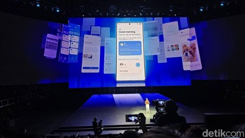 Salah satu fitur andalan Galaxy S25 series yakni Now Brief. Foto: Aisyah Kamaliah/detikINET