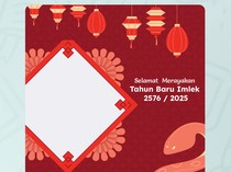 77+ Twibbon Imlek 2025, Siap Meriahkan Perayaan Tahun Baru China