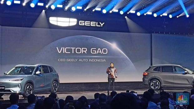 Victor Gao, CEO Geely Auto Indonesia di Jakarta, Kamis (23/1/2025). (CNBC Indonesia/Ferry Sandi)