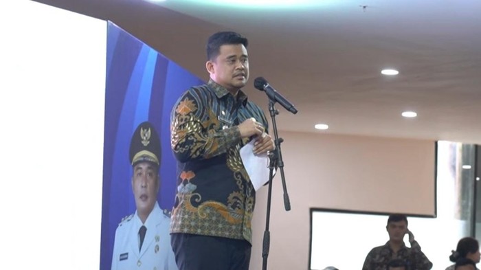 Wali Kota Medan Bobby Nasution saat sambutan. (Dok. Istimewa)