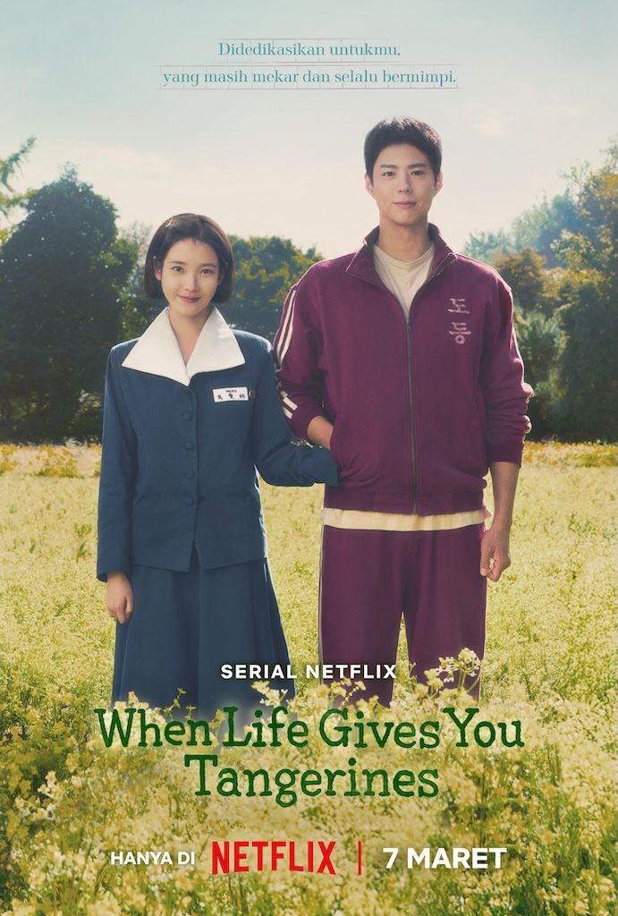 Poster drama Korea Netflix When Life Gives You Tangerines.
