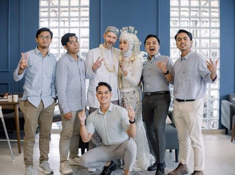 Foto pernikahan pasangan beda negara Zizi dan Levente, viral di TikTok.