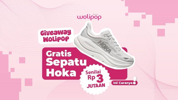 Giveaway Sepatu Hoka dari Wolipop Senilai Rp 3 Jutaan