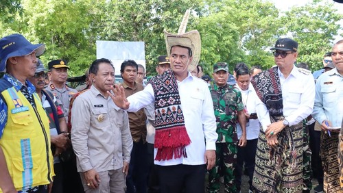 Mentan Andi Amran Sulaiman, saat melakukan kunker di Kabupaten Kupang, NTT.