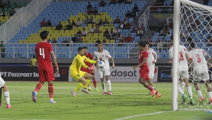 Laga Indonesia U-20 Vs Yordania U-20 di Stadion Gelora Delta Sidoarjo dalam ajang Mandiri U-20 Challenge Saries 2025
