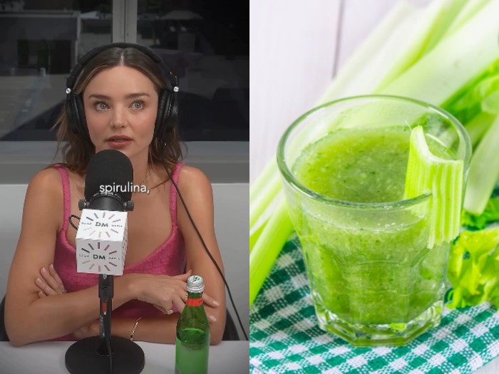 jus seledri favorit Miranda Kerr