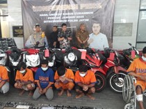 Ratusan Tersangka Curanmor Antarkota se-Jatim Dibekuk