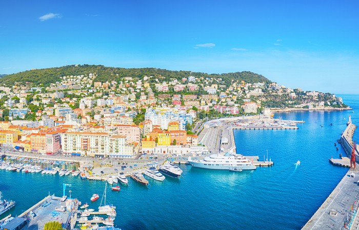 Pelabuhan tua di Kota Nice, Prancis