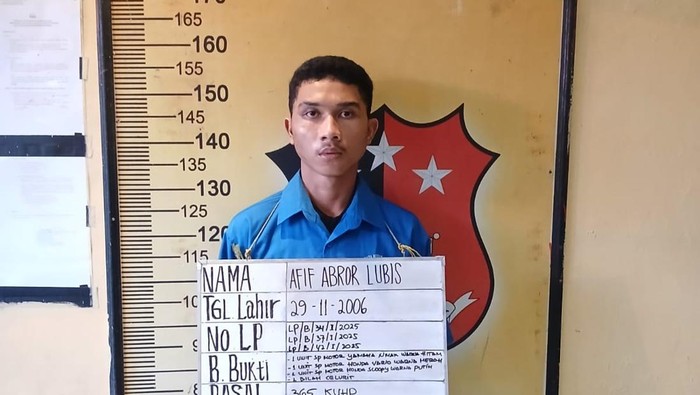 Pelaku begal di Belawan ditangkap polisi. (Istimewa)