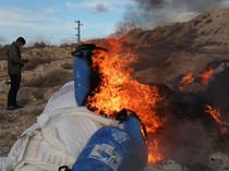 Pemerintah Suriah Musnahkan 30 Ton Narkoba Sisa Rezim Assad, Ini Potretnya