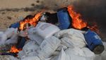 Pemerintah Suriah Musnahkan 30 Ton Narkoba Sisa Rezim Assad, Ini Potretnya