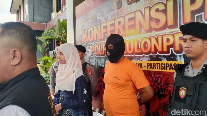 Jumpa pers residivis yang jadi otak maling motor dan warung di Kulon Progo, Jumat (24/1/2025).