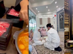 Unik! Pengantin Ini Pilih Rayakan Pernikahannya di Restoran Shabu