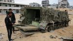 Potret Tank Israel Jadi Rongsokan di Gaza