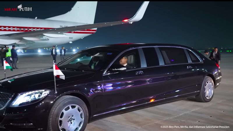 Prabowo dijemput Mercedes-Maybach S600 Pullman Guard di India