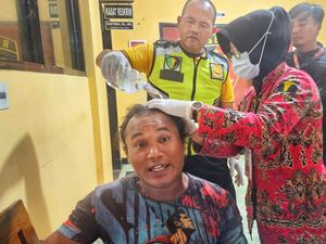 Aksi Nyeleneh Samson di Polres Sukabumi, Pamer Otot-Tolak Dibius