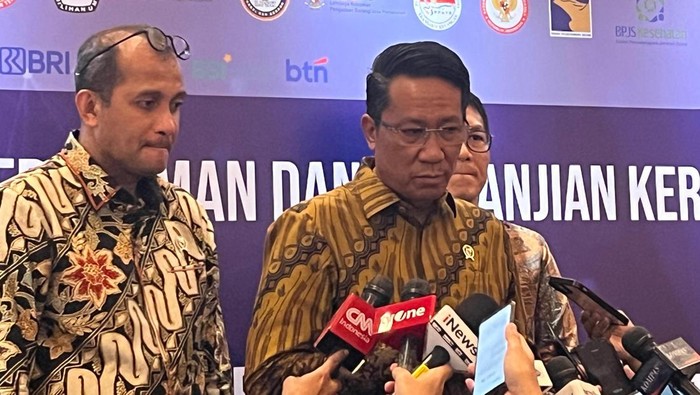 Menteri Hukum, Supratman Andi Agtas, di Kementerian Hukum, Kuningan, Jakarta Selatan, Jumat (24/1/2025).
