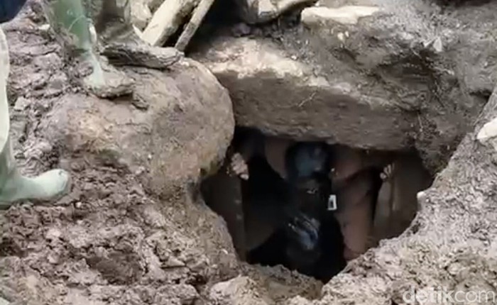 Temuan lempeng batu bilik kubur di Bondowoso